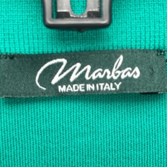 Marbas Men's Sweater Vest XL Green Cotton Lightweight Made in Italy - Picture 4 of 9